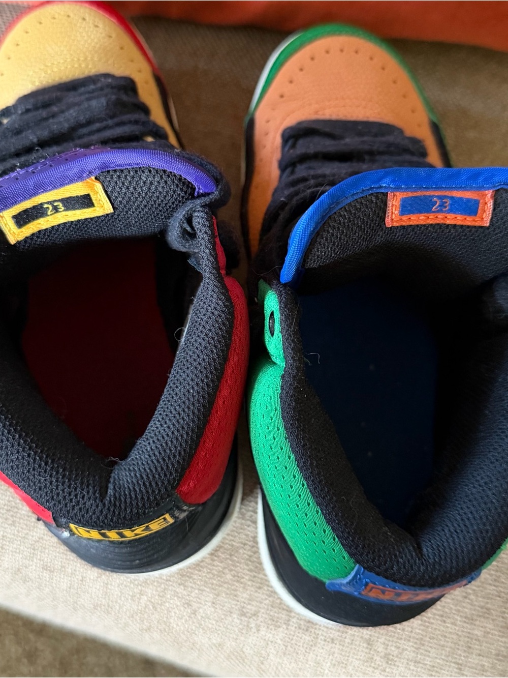 Nike Air Jordan 2 Retro Multi-Color Sneakers No Box Only Black Laces - Picture 7 of 15